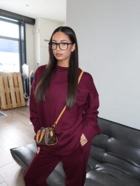 BLANCS CHAPTER 1 &#8211; BLANC SWEAT TRACKSUIT &#8211; BURGUNDY