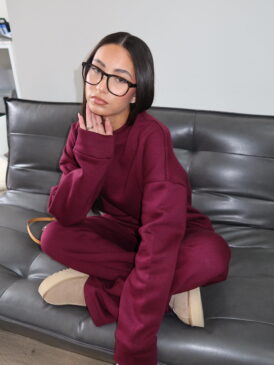 BLANCS CHAPTER 1 &#8211; BLANC SWEAT TRACKSUIT &#8211; BURGUNDY