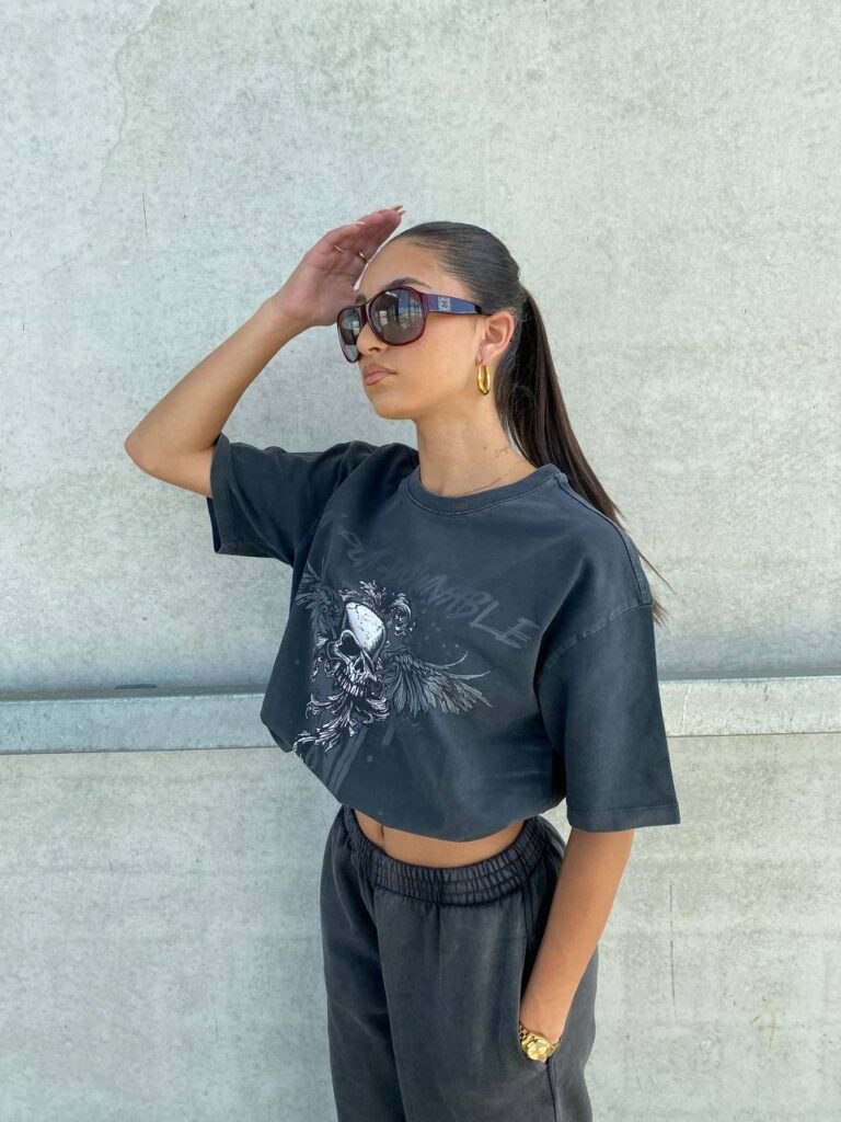 HANNAH TEE – METEORITE GREY