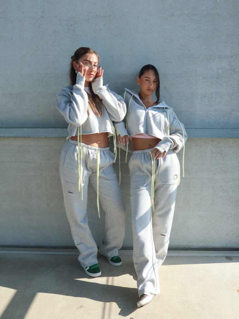 Drawstring Tracksuit AW24 – Melange grey