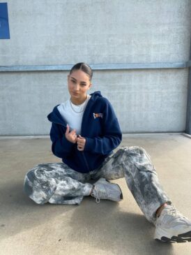 R(EVOL)UTION ZIP UP VEST &#8211; DARK BLUE &#8211; EMBROIDERY