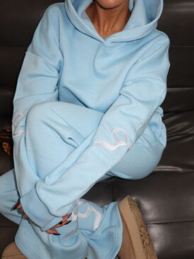 ANN-FLEUR BOW SET 🎀 &#8211; BABY BLUE WITH WHITE BOWS