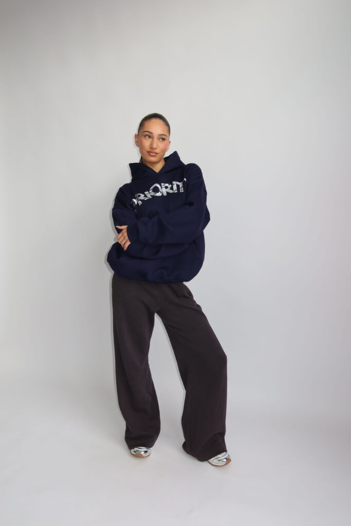 AW25 – PRIORITY SNAKEPRINT HOODIE – MARINE BLUE
