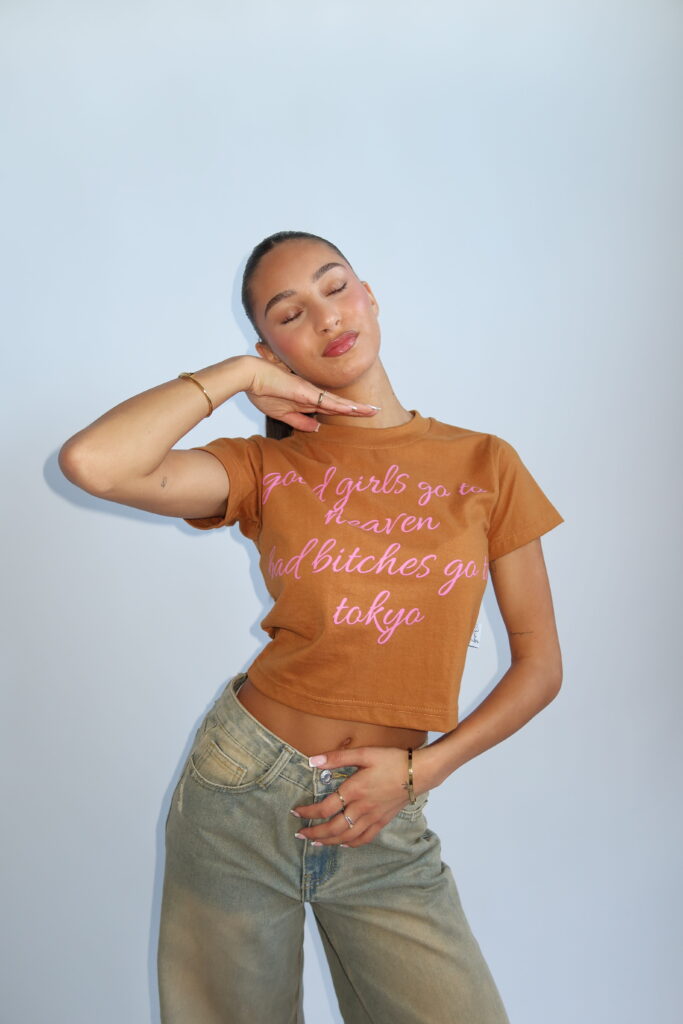 GOOD GIRLS / BAD BITCHES TOP – OLD CARAMEL