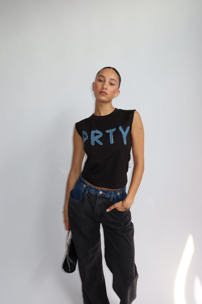 PRTY TOP – BLACK