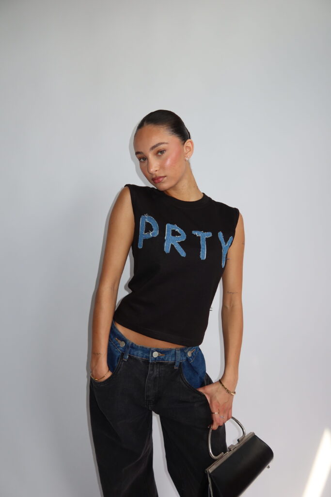 PRTY TOP – BLACK